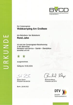 20220620-Urkunde-BVCD-DTV-Waldcamping-Großsee-Klassifizierung