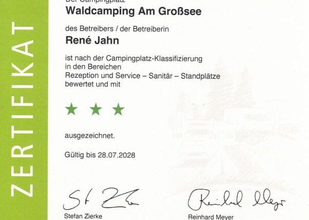 20250729-Zertifikat-BVCD-DTV-Waldcamping-GrossSee-Klassifizierung
