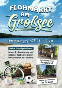 Plakat Flohmarkt Großsee August 2026