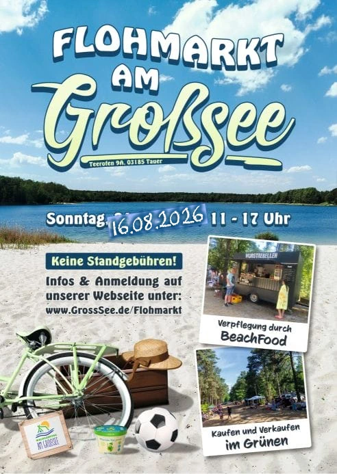 Plakat Flohmarkt Großsee August 2026